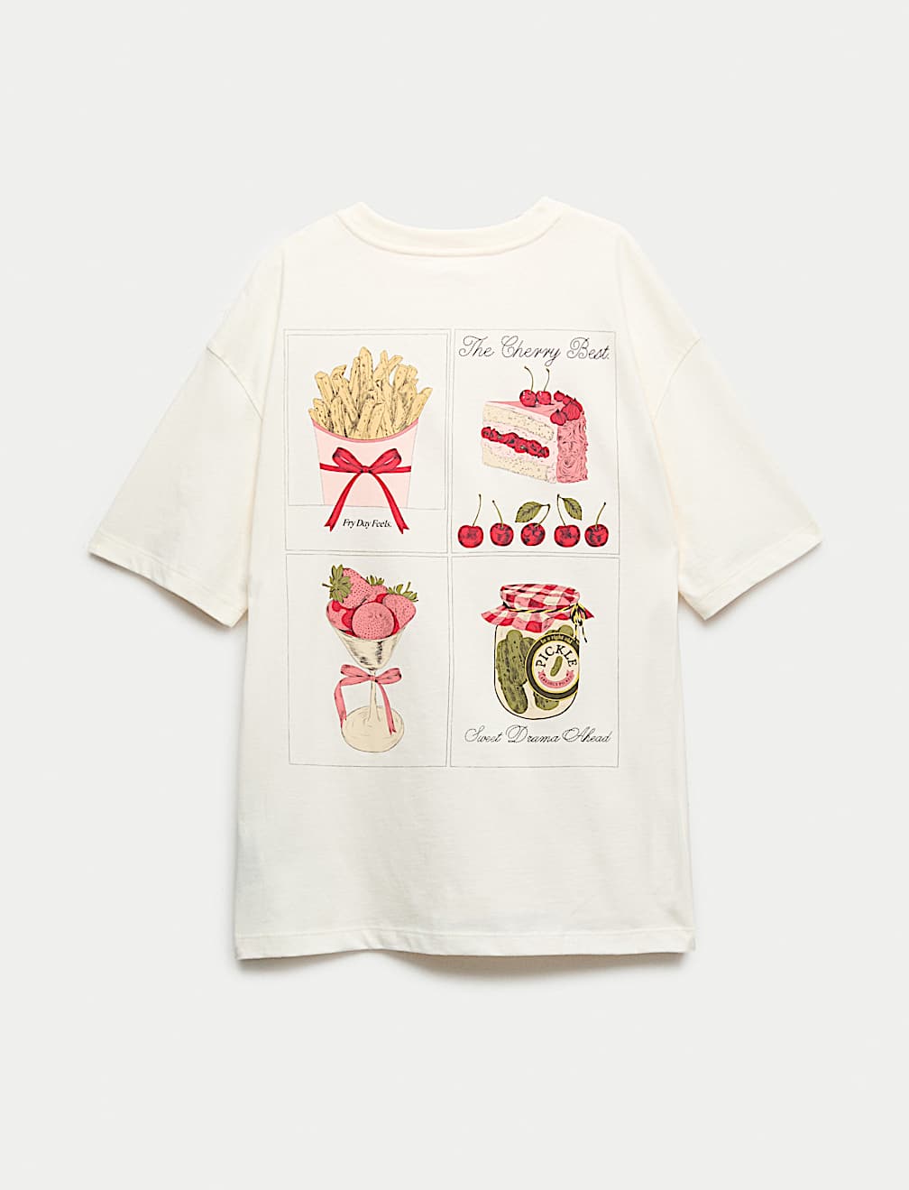 Pure Cotton Food Graphic T-Shirt (6-16 Yrs)