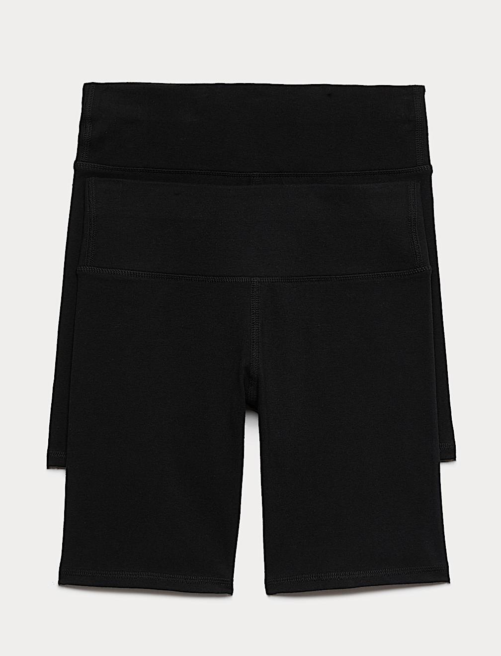 2 Pack Cotton Rich Cycling Shorts (6-16 Yrs)