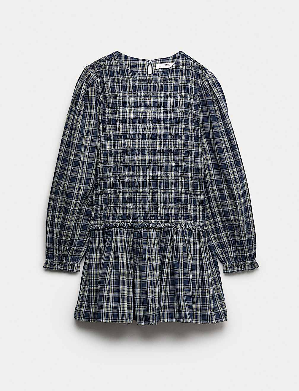 Pure Cotton Checked Dress (6-16 Yrs)