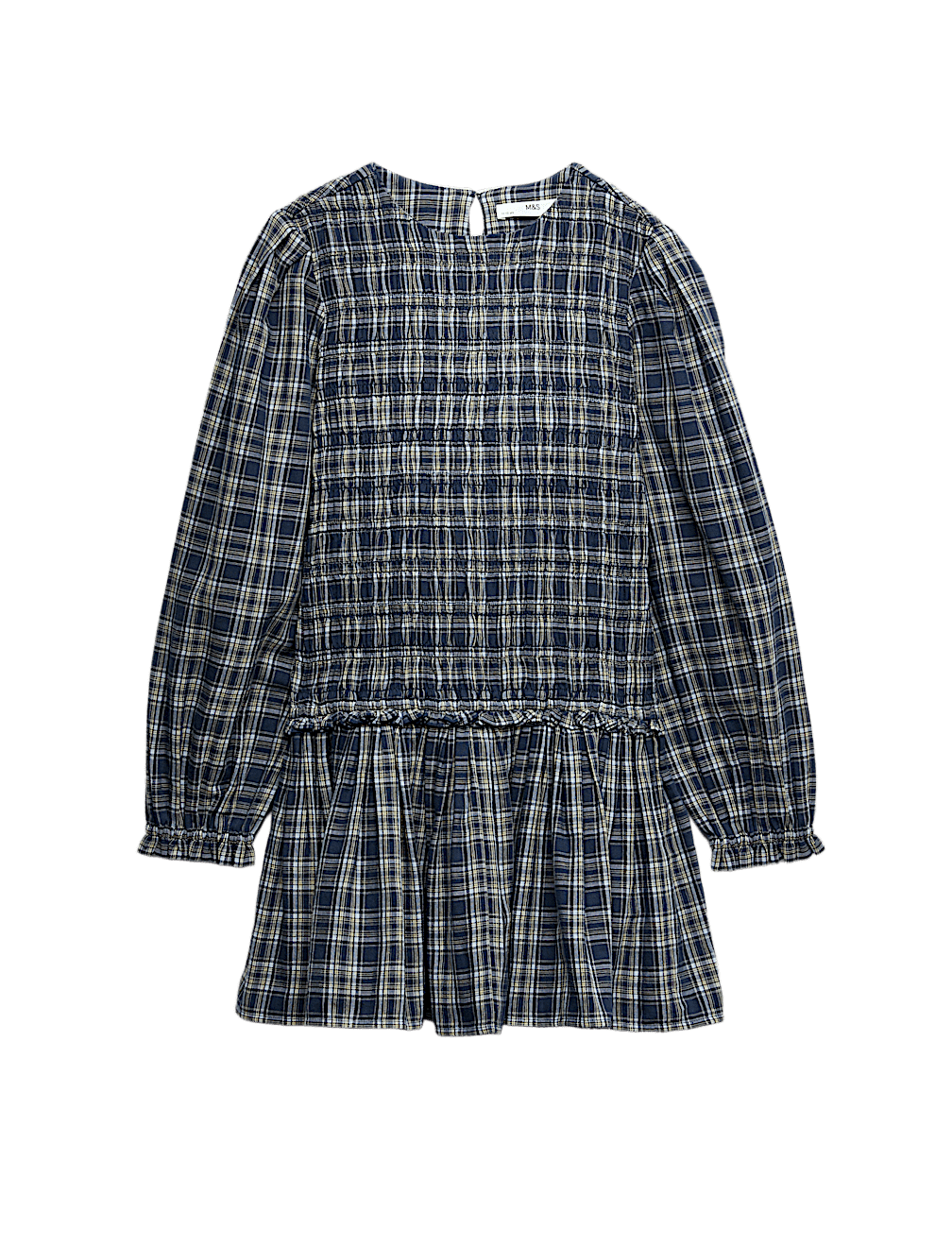 Pure Cotton Checked Dress (6-16 Yrs)