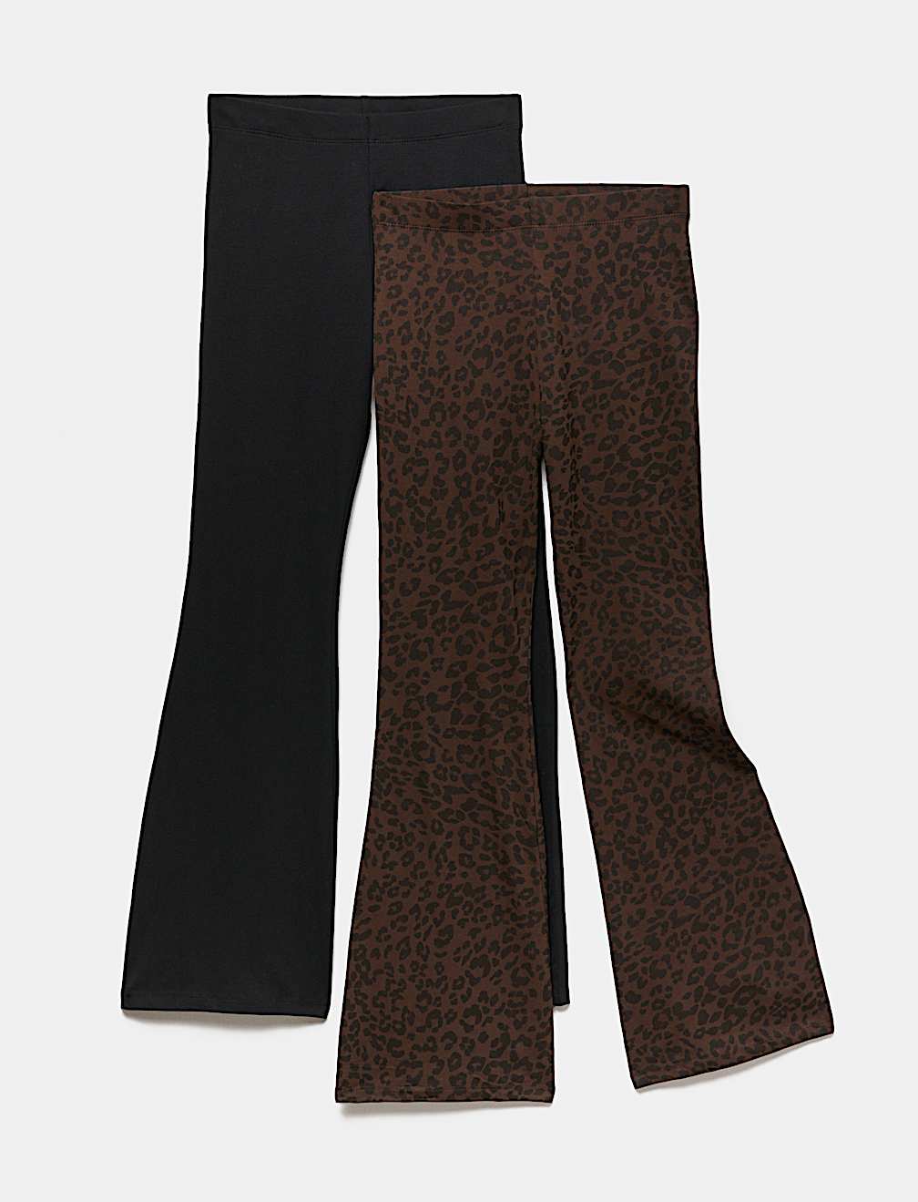 2 Pack Cotton Rich Kickflare Leggings (6-16 Yrs)