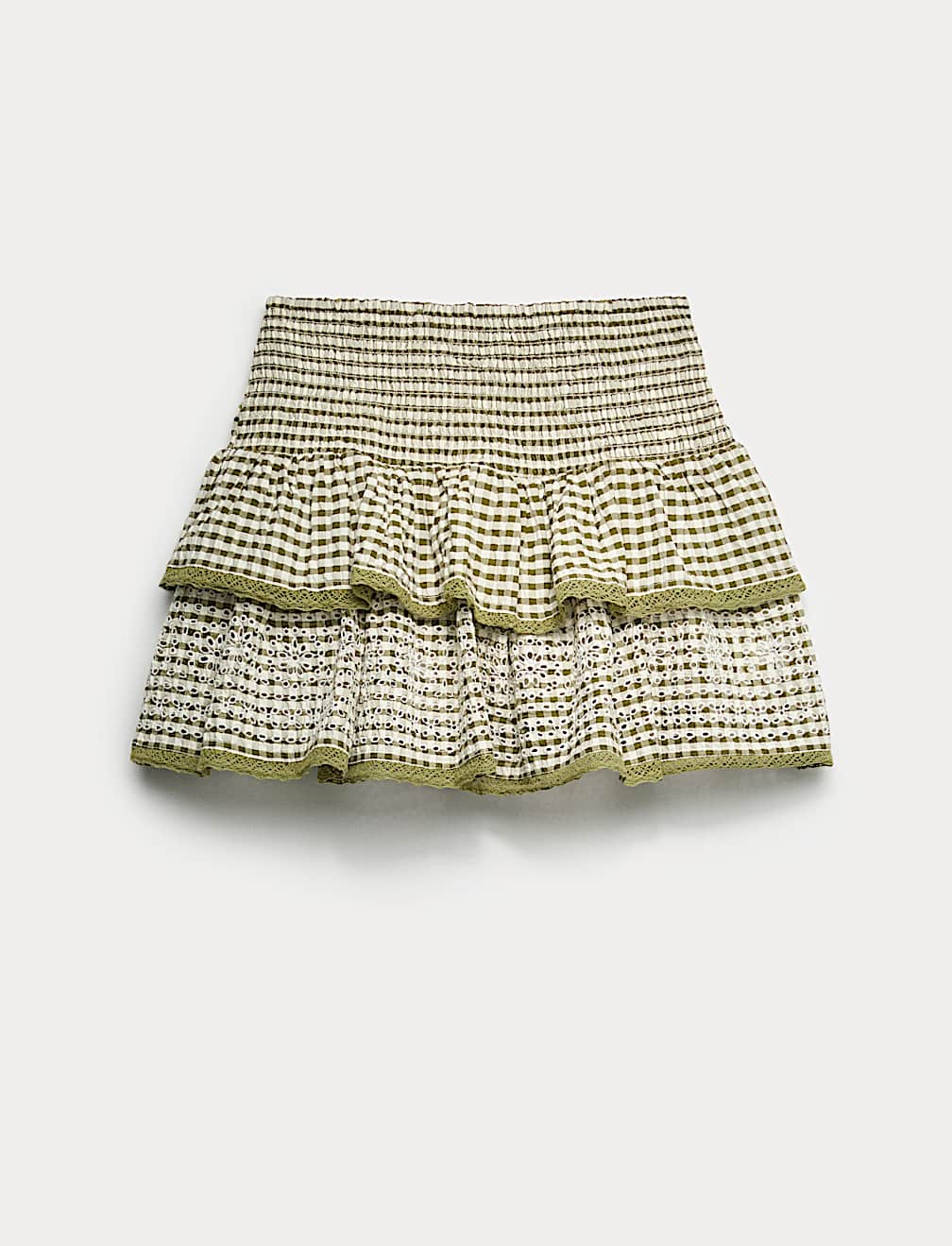 Cotton Rich Checked Rara Skirt (6-16 Yrs)
