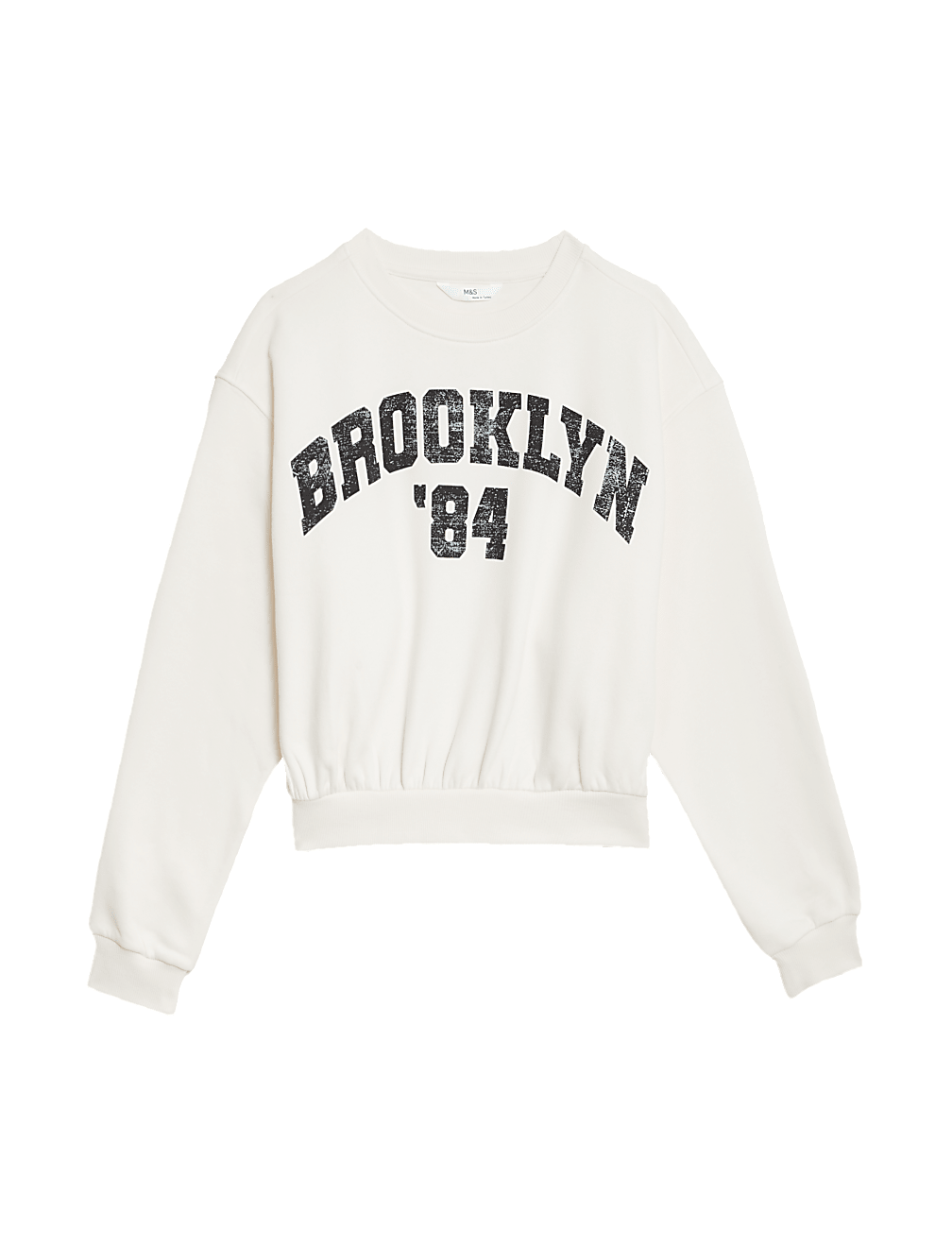 Cotton Rich Brooklyn Slogan Sweatshirt (6-16 Yrs)