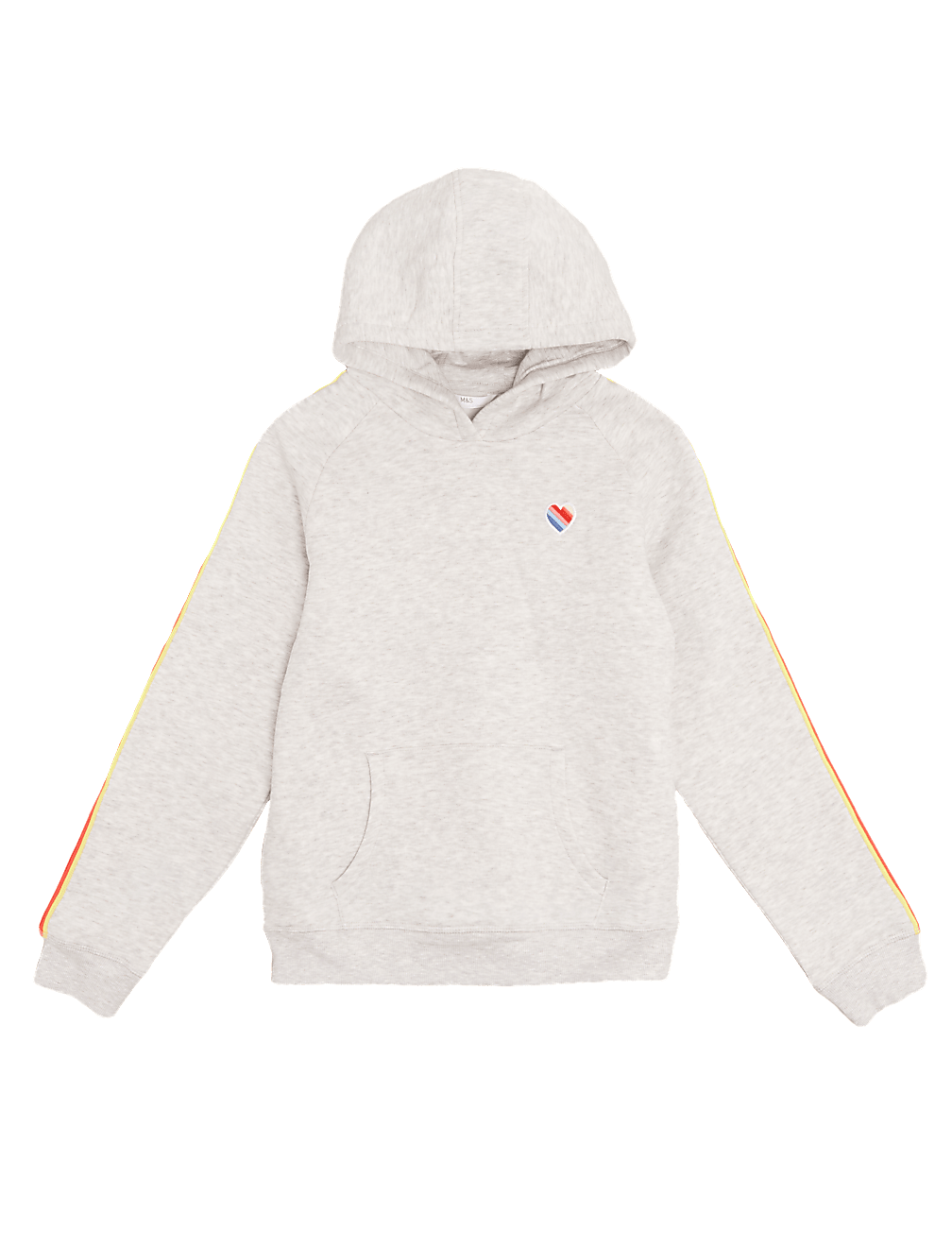Cotton Rainbow Side Striped Hoodie (6-14 Yrs)