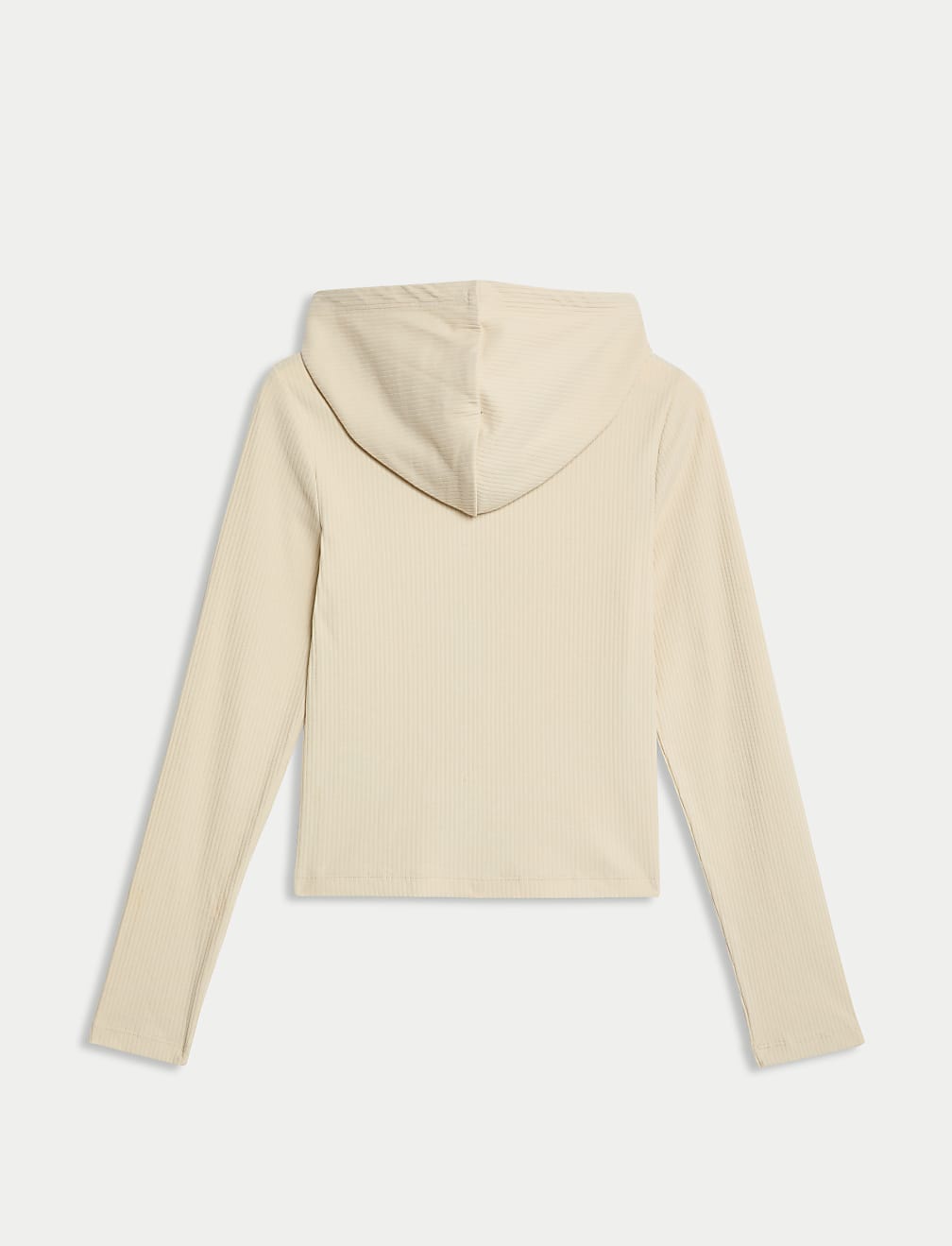 Cotton Rich Zip Ribbed Hoodie (6-16 Yrs)