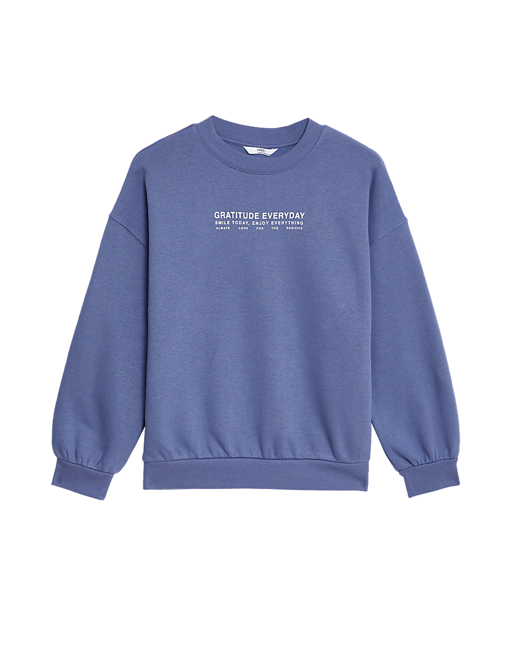 Cotton Rich Slogan Sweatshirt (6-16 Yrs)