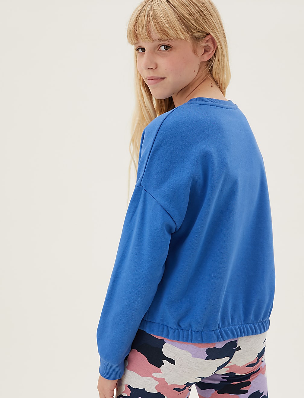 Cotton Rich Embroidered Slogan Sweatshirt (6-16 Yrs)