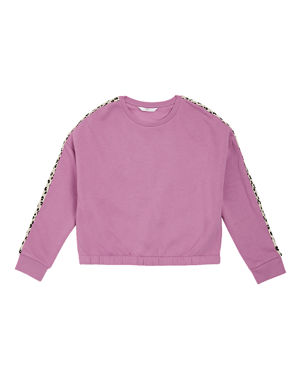 Cotton Rich Leopard Stripe Sweatshirt (6-16 Yrs)