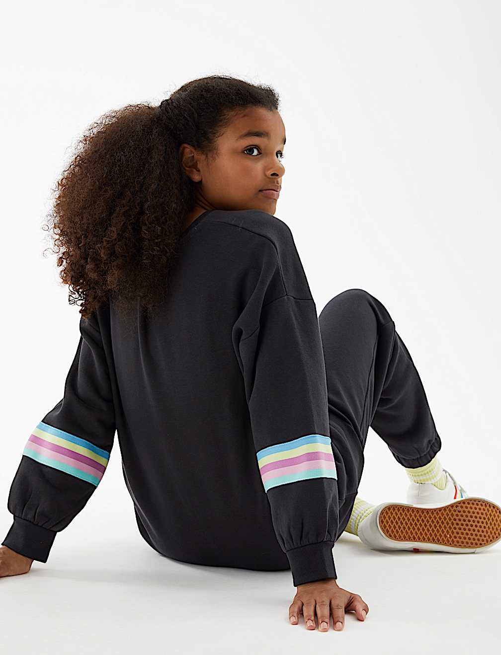 Cotton Rich Striped Sweatshirt (6-16 Yrs)