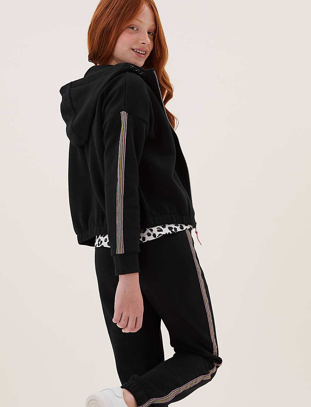 Side Stripe Zip Hoodie (6-16 Yrs)