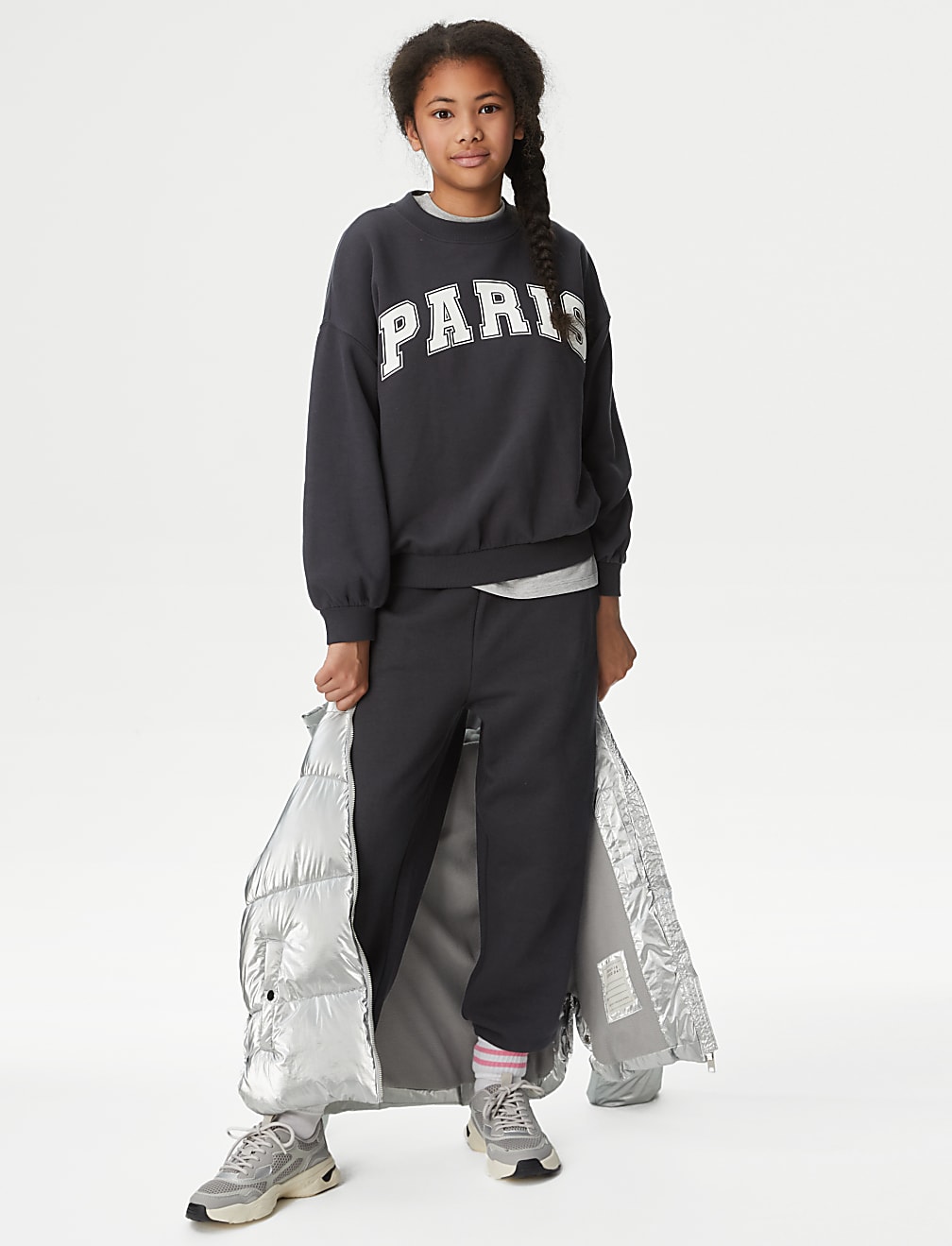Cotton Rich Slogan Sweatshirt (6-16 Yrs)