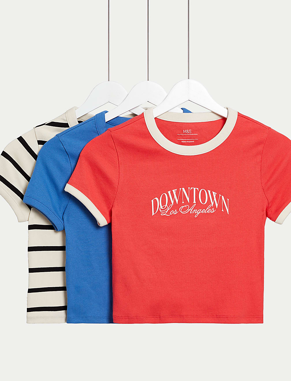 3pk Cotton Rich Slogan T-Shirts (6-16 Yrs)
