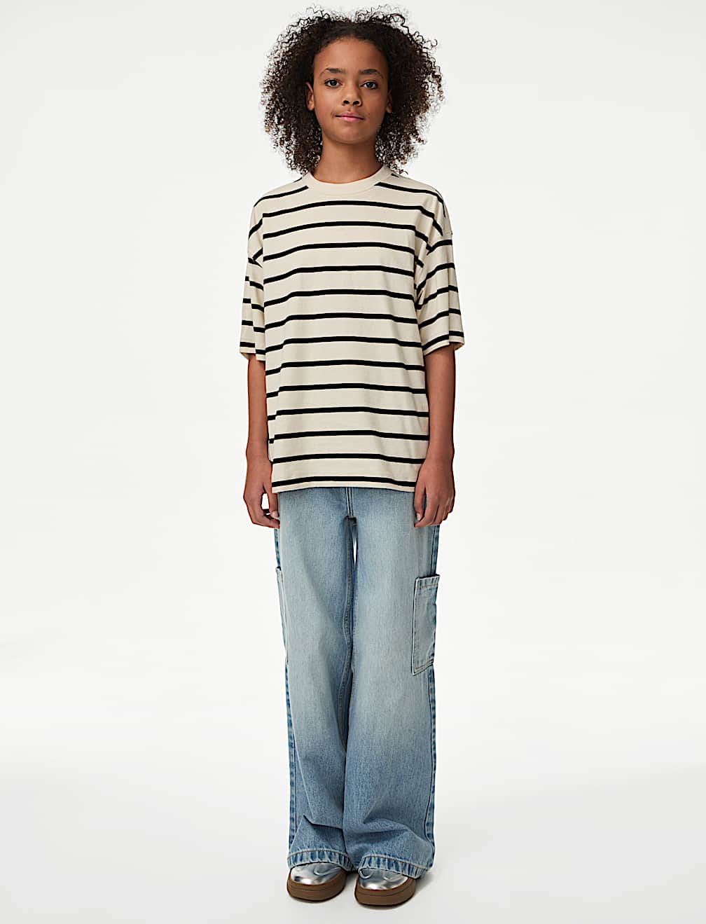 Pure Cotton Striped T-Shirt (6-16 Yrs)