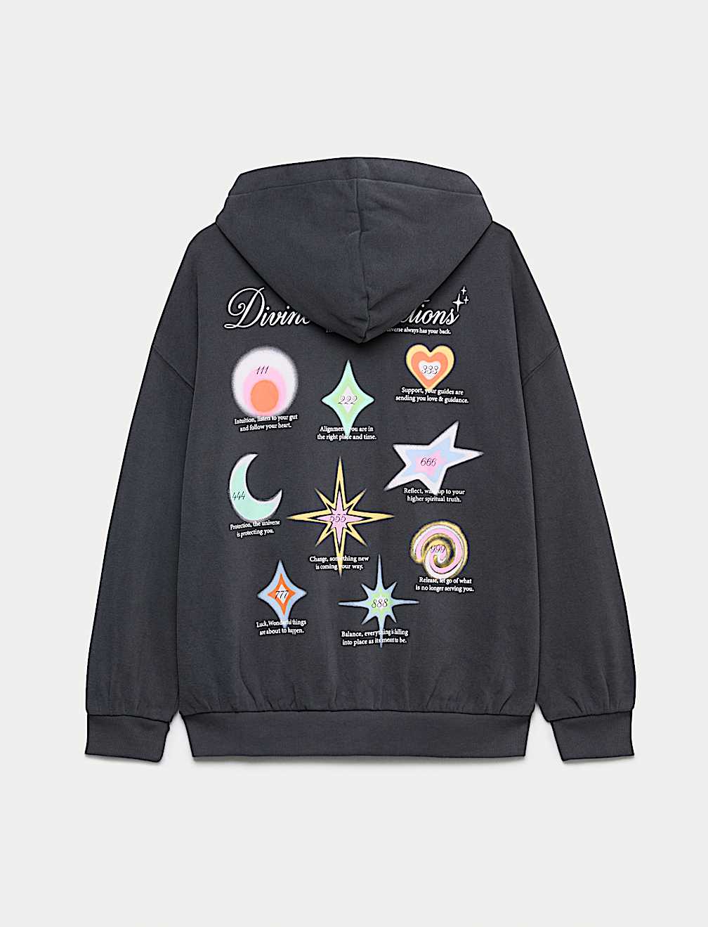 Cotton Rich Star Sign Graphic Zip Hoodie (6-16 Yrs)