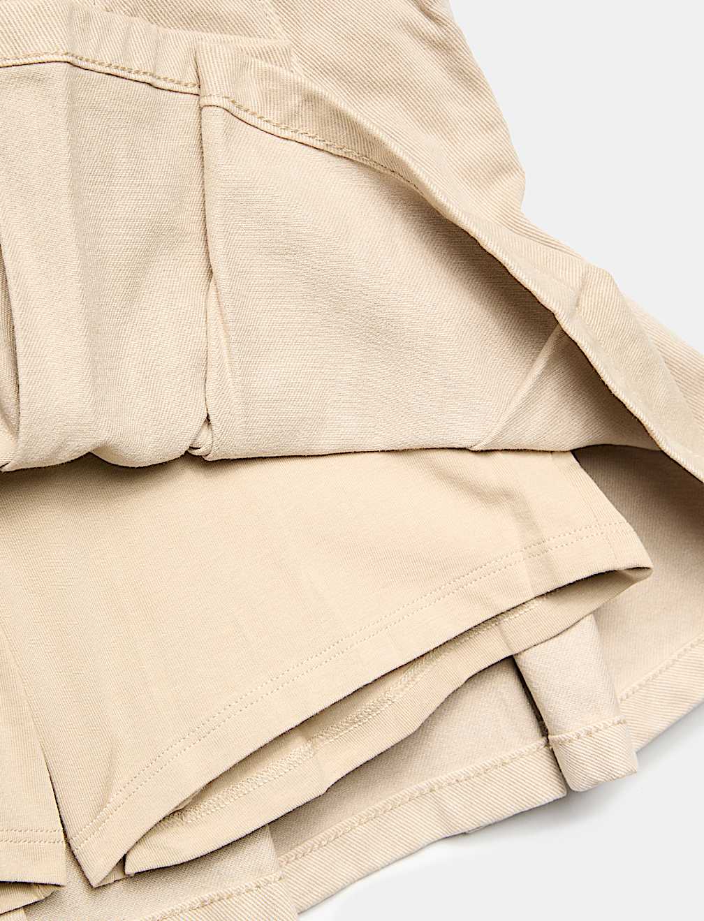Pure Cotton Pleated Mini Skirt (6-16 Yrs)