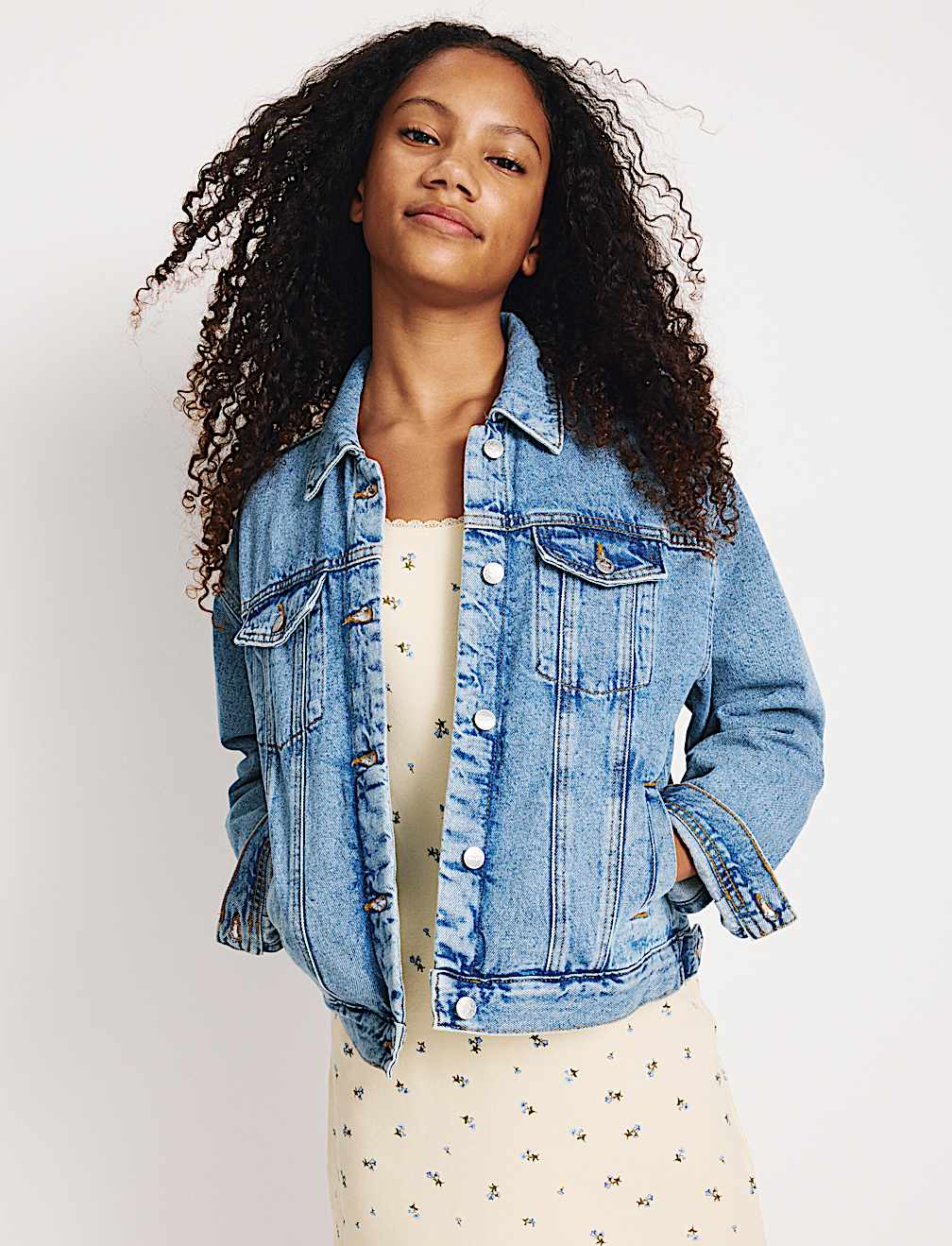 Cotton Rich Lace Trim Dress (6-16 Yrs)