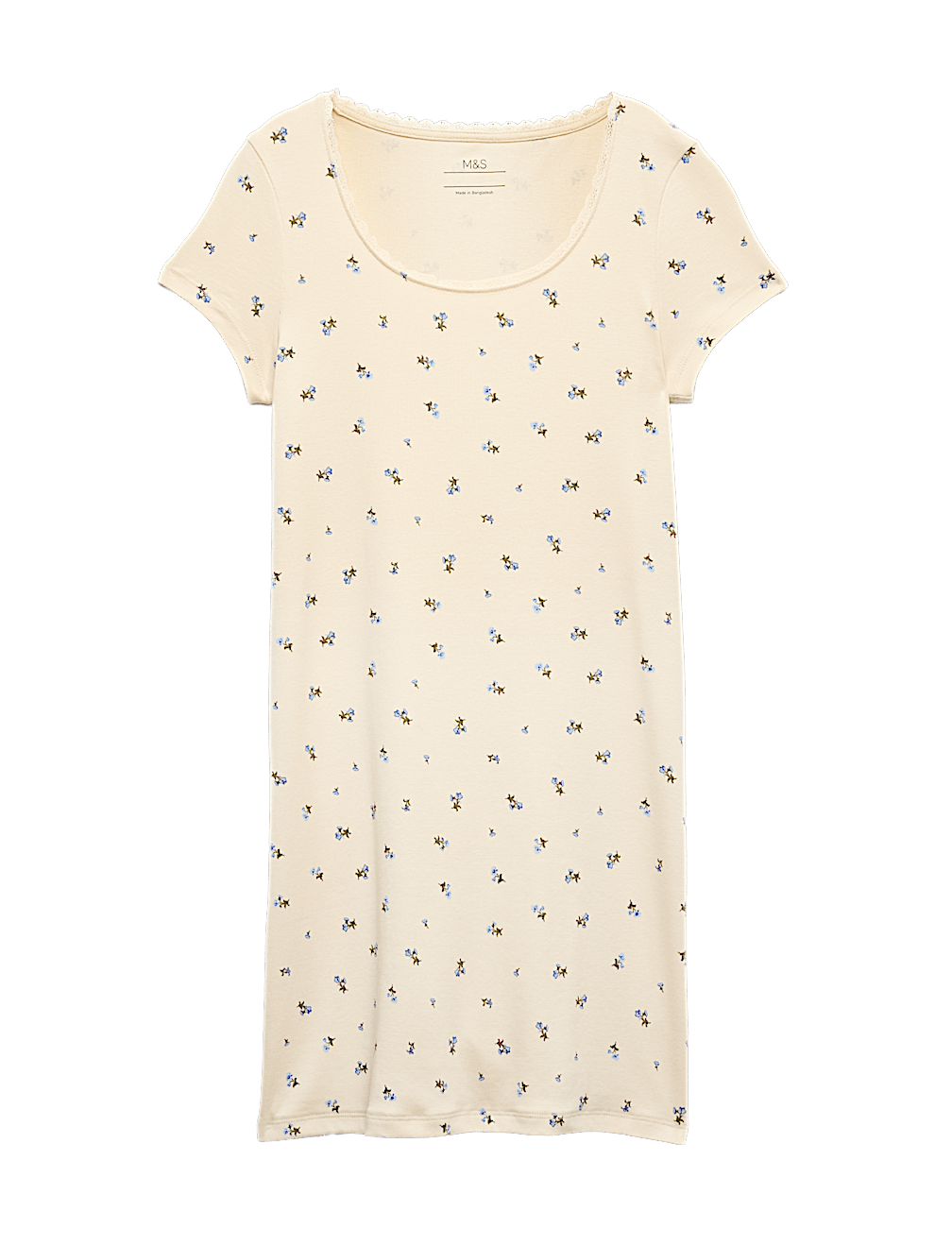 Cotton Rich Lace Trim Dress (6-16 Yrs)