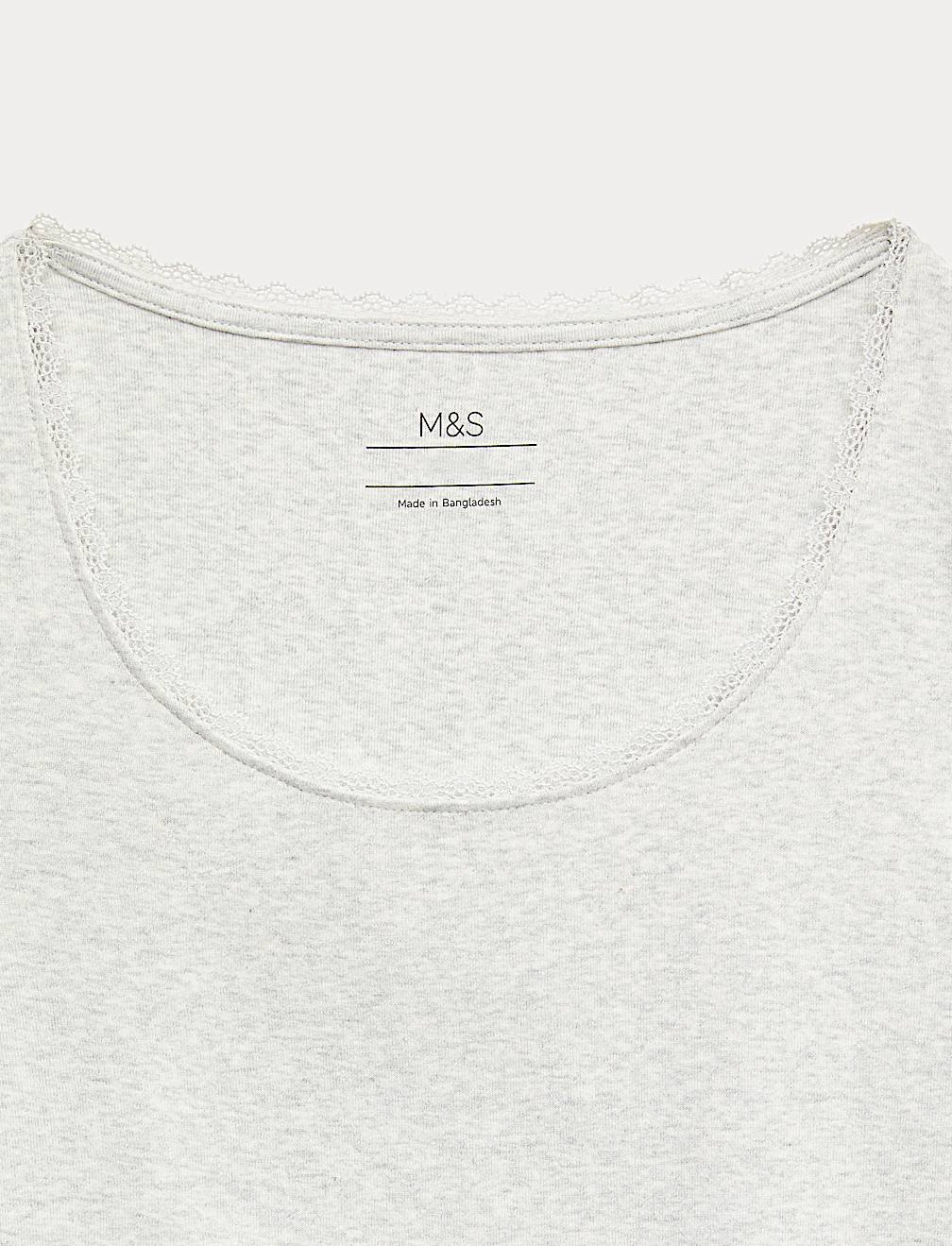 Cotton Rich Lace Trim Dress (6-16 Yrs)