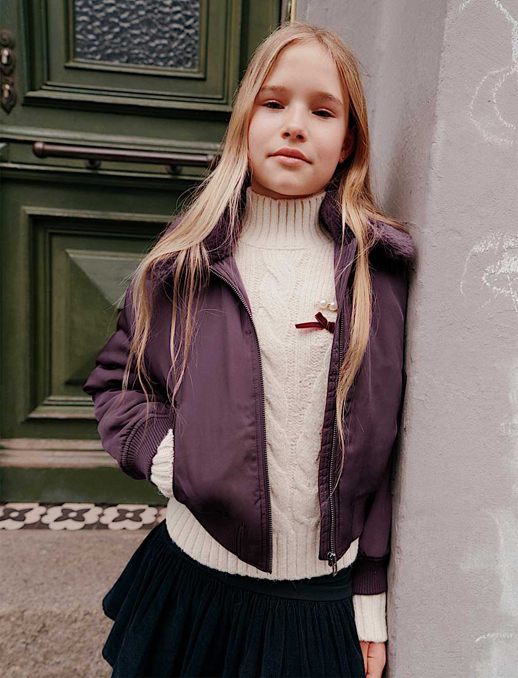 Stormwear&trade; Faux Fur Bomber (6-16 Yrs)
