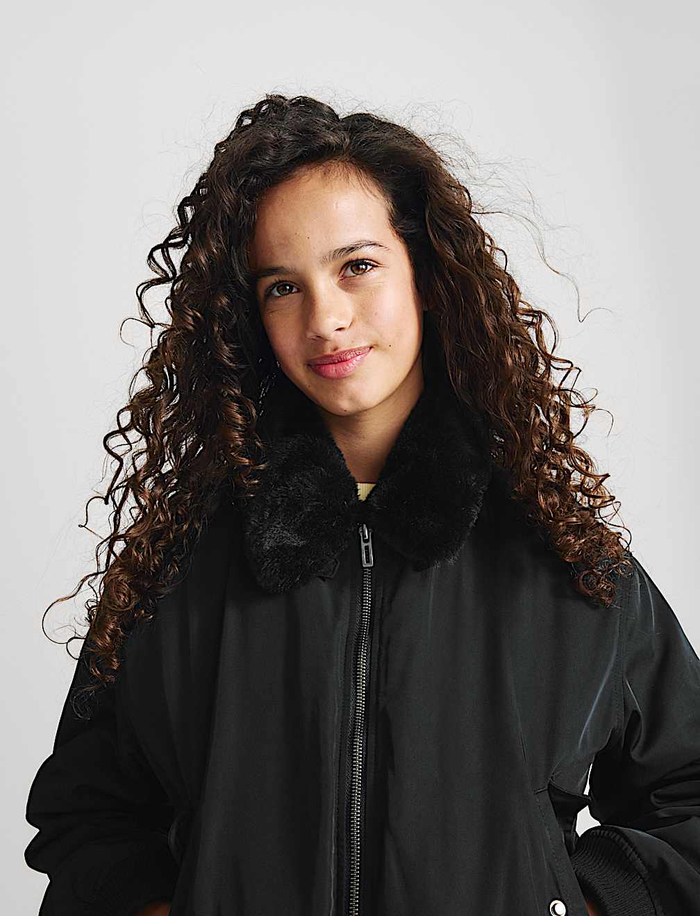 Stormwear&trade; Faux Fur Collared Bomber Jacket (6-16 Yrs)