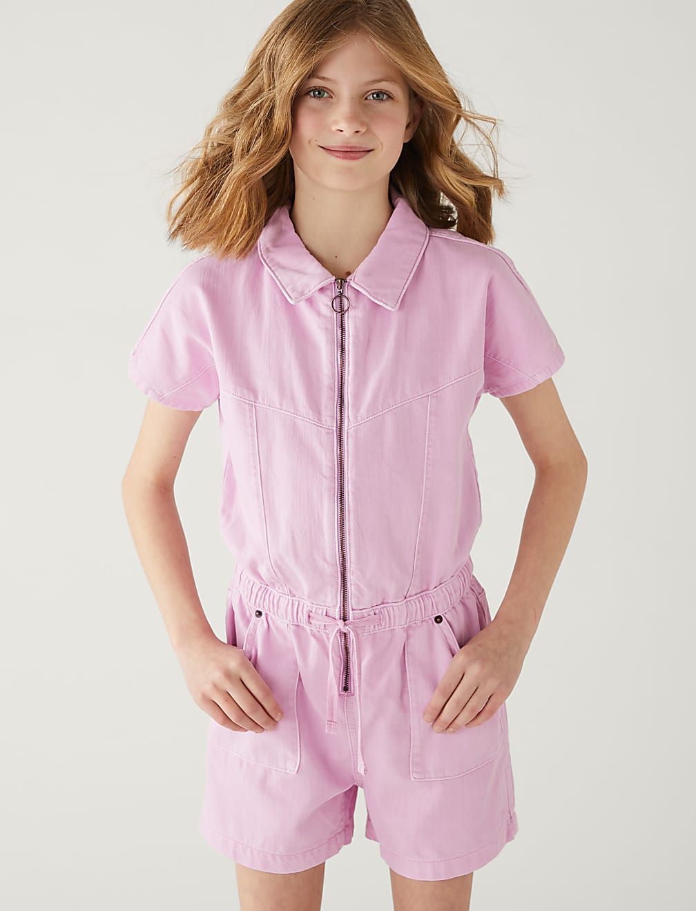 Denim Short Boilersuit