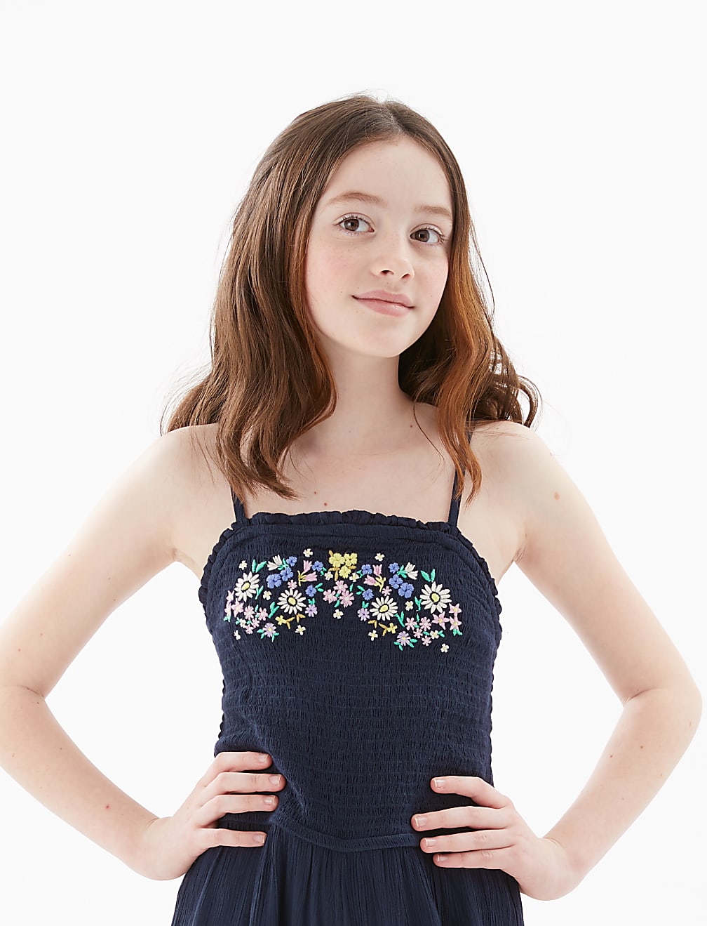Embroidered Jumpsuit (6-16 Yrs)