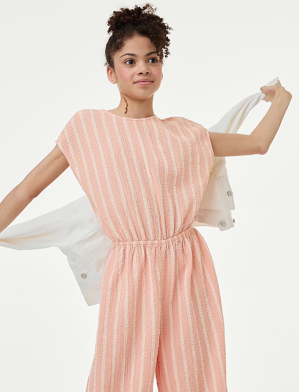 Cotton Rich Striped Jumpsuit (6-16 Yrs)