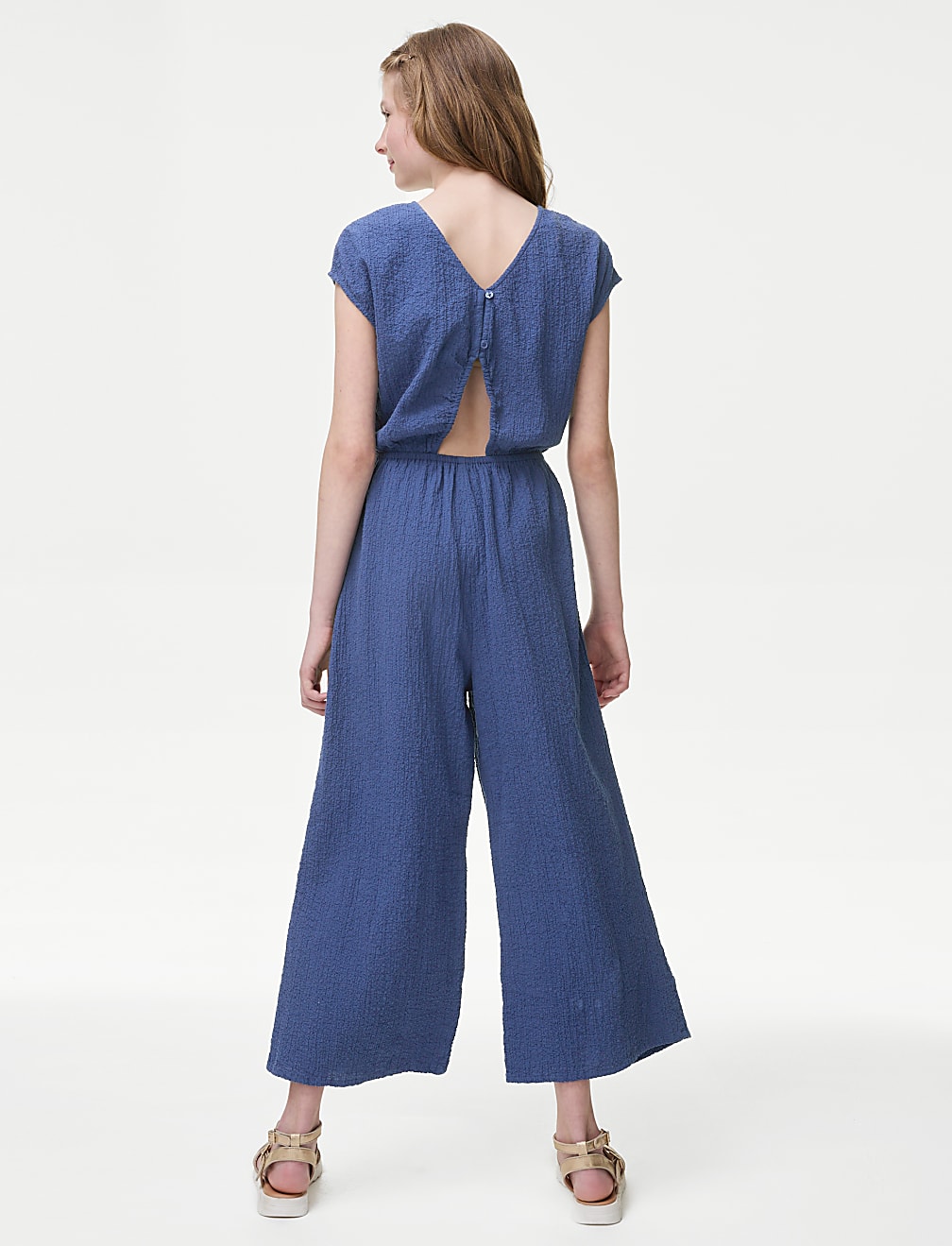 Cotton Rich Striped Jumpsuit (6-16 Yrs)