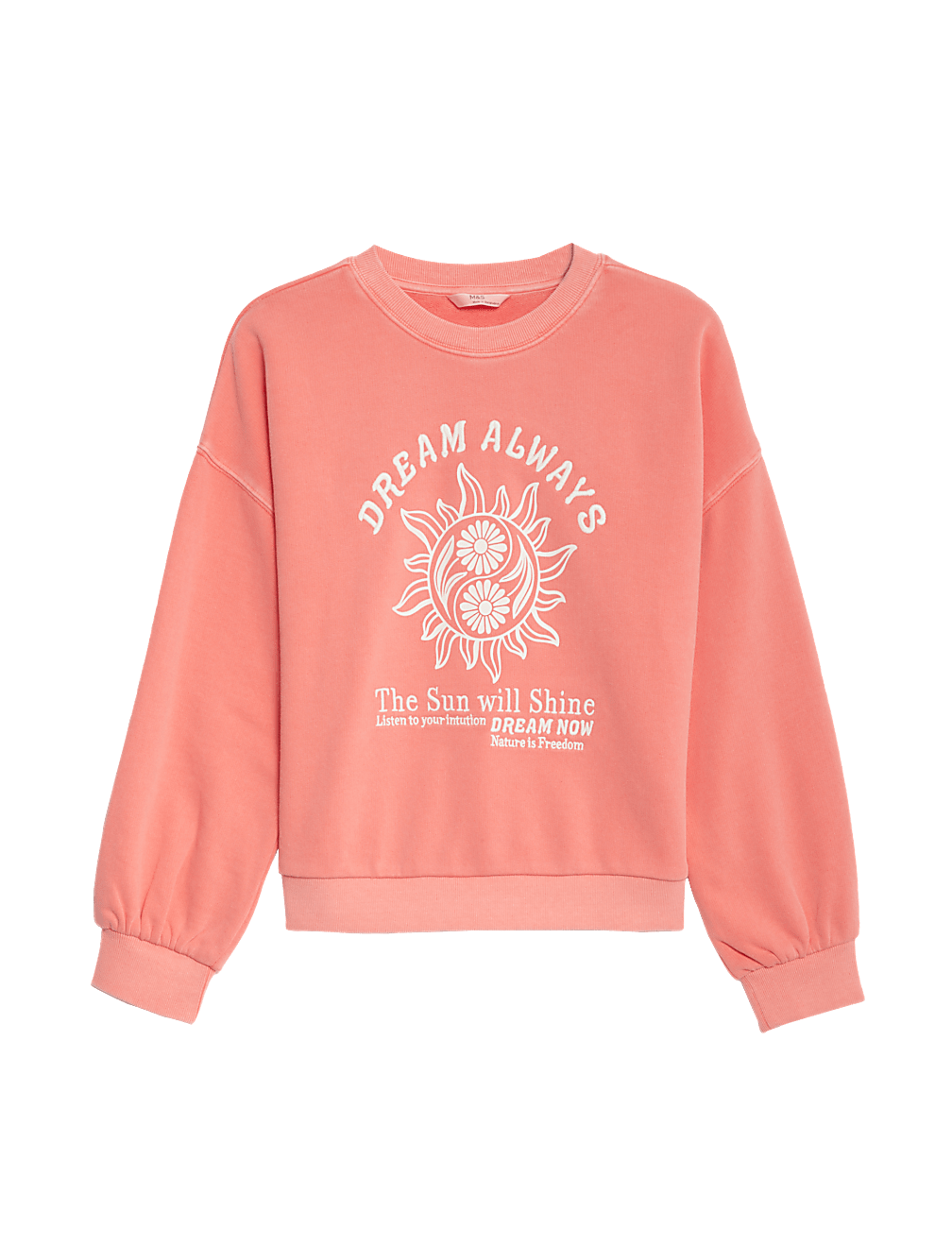 Cotton Rich Slogan Sweatshirt (6-16 Yrs)