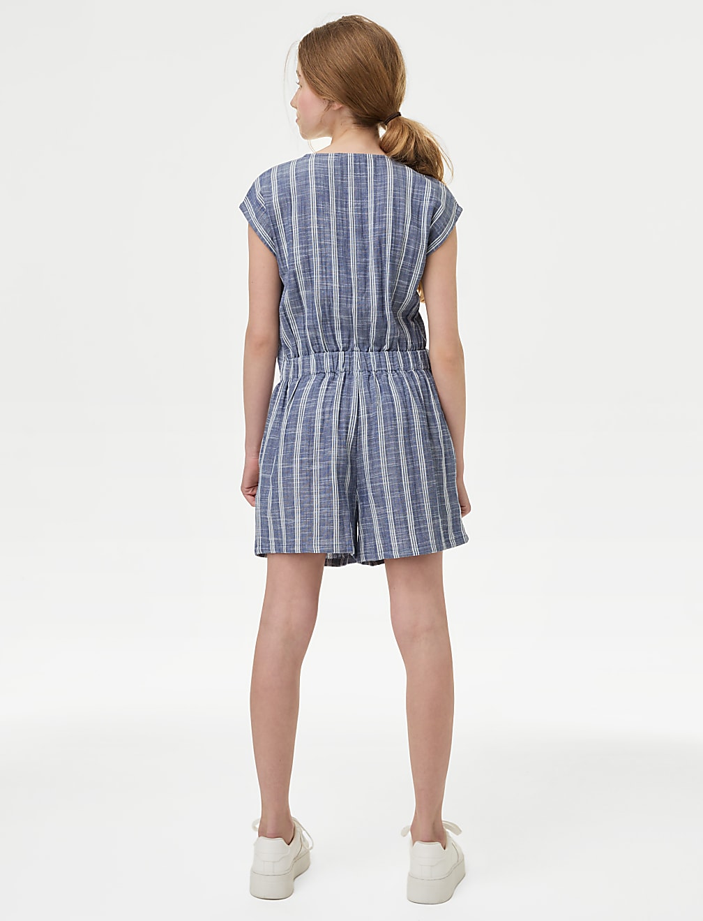 Cotton Rich Striped Playsuit (6-16 Yrs)