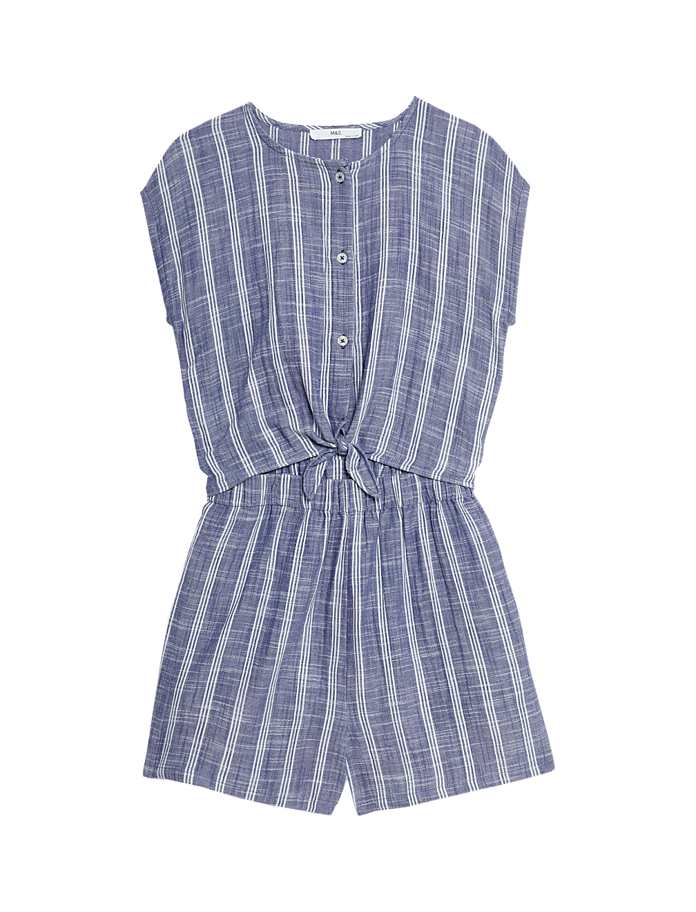 Cotton Rich Striped Playsuit (6-16 Yrs)