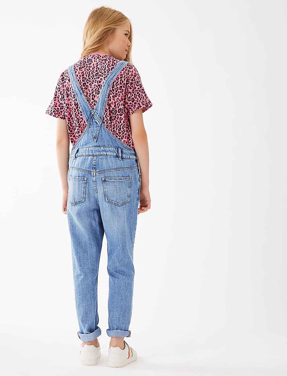 Denim Ripped Dungarees (6-16 Yrs)