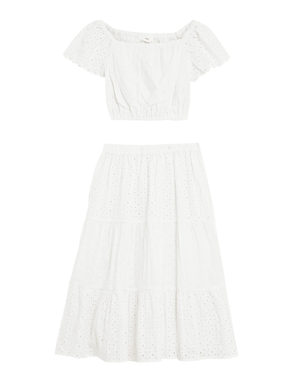 Pure Cotton Top & Skirt Outfit