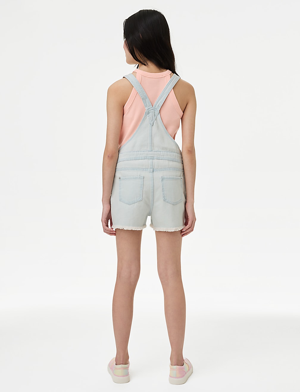 Denim Tie Dye Dungarees (6-16 Yrs)