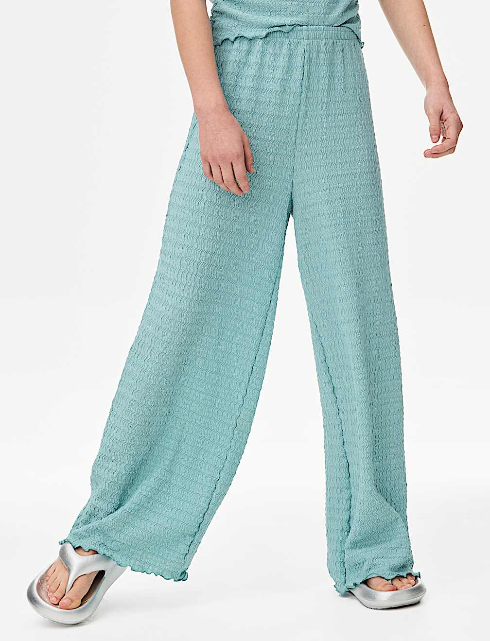2pc Textured Top and Trousers Outfit (6-16 Yrs)