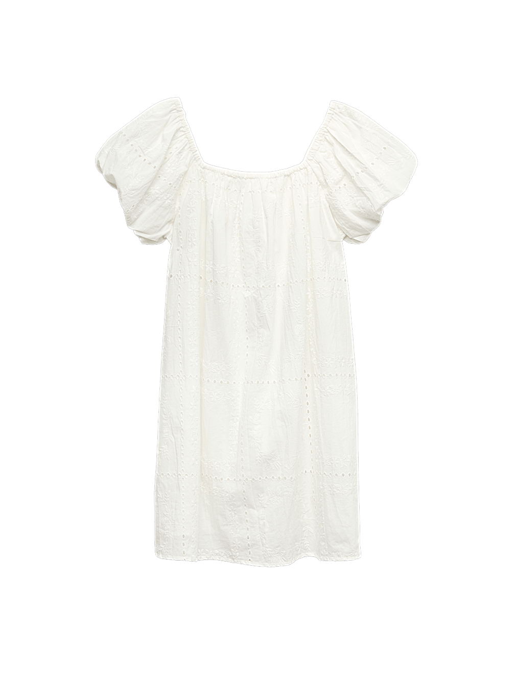 Pure Cotton Puff Sleeve Mini Dress (6-16 Yrs)
