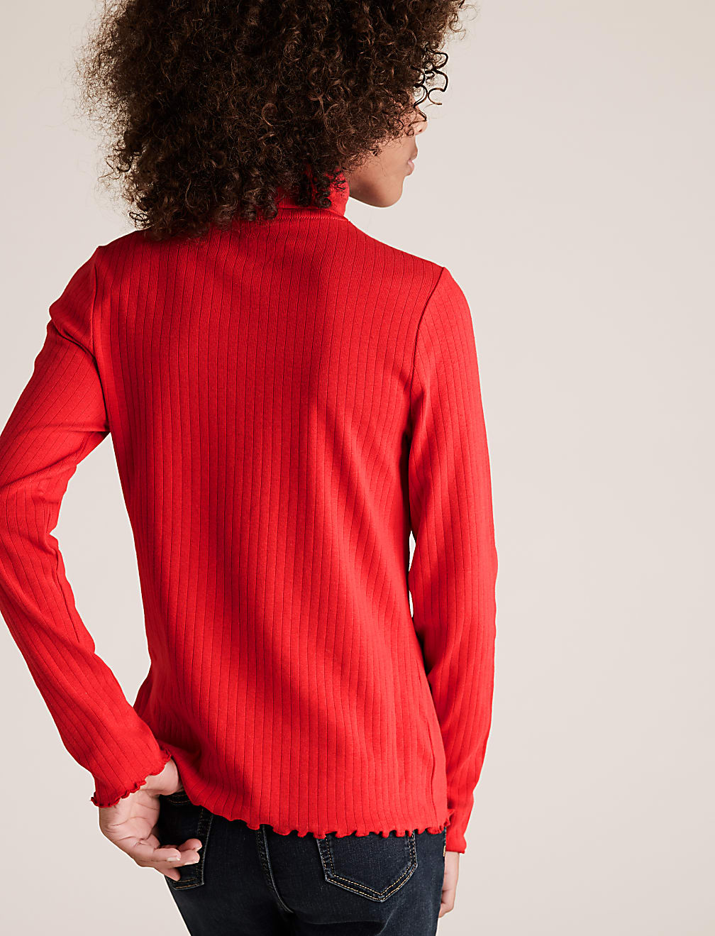 Cotton Roll Neck Top (6-16 Yrs)