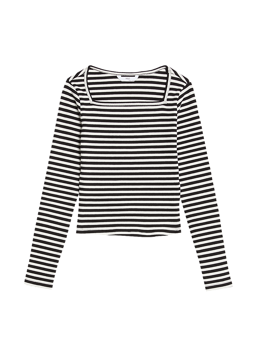 Cotton Rich Striped Ribbed Top (6-16 Yrs)