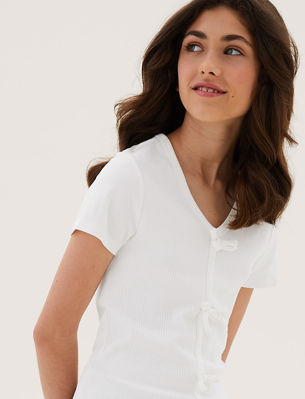 Pure Cotton Bow Top (6-16 Yrs)