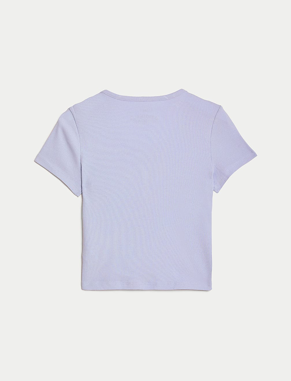Cotton Rich Ribbed Button T-Shirt (6-16 Yrs)