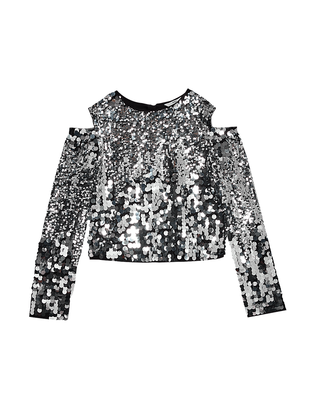 Sequin Cold Shoulder Top (6-16 Yrs)