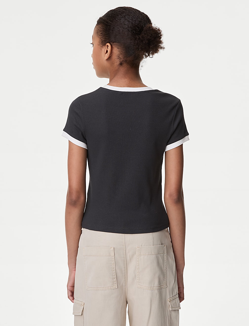 Cotton Rich Ribbed Slogan T-Shirt (6-16 Yrs)