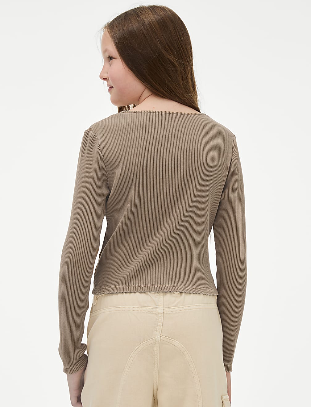 Cotton Rich Ribbed Top (6-16 Yrs)
