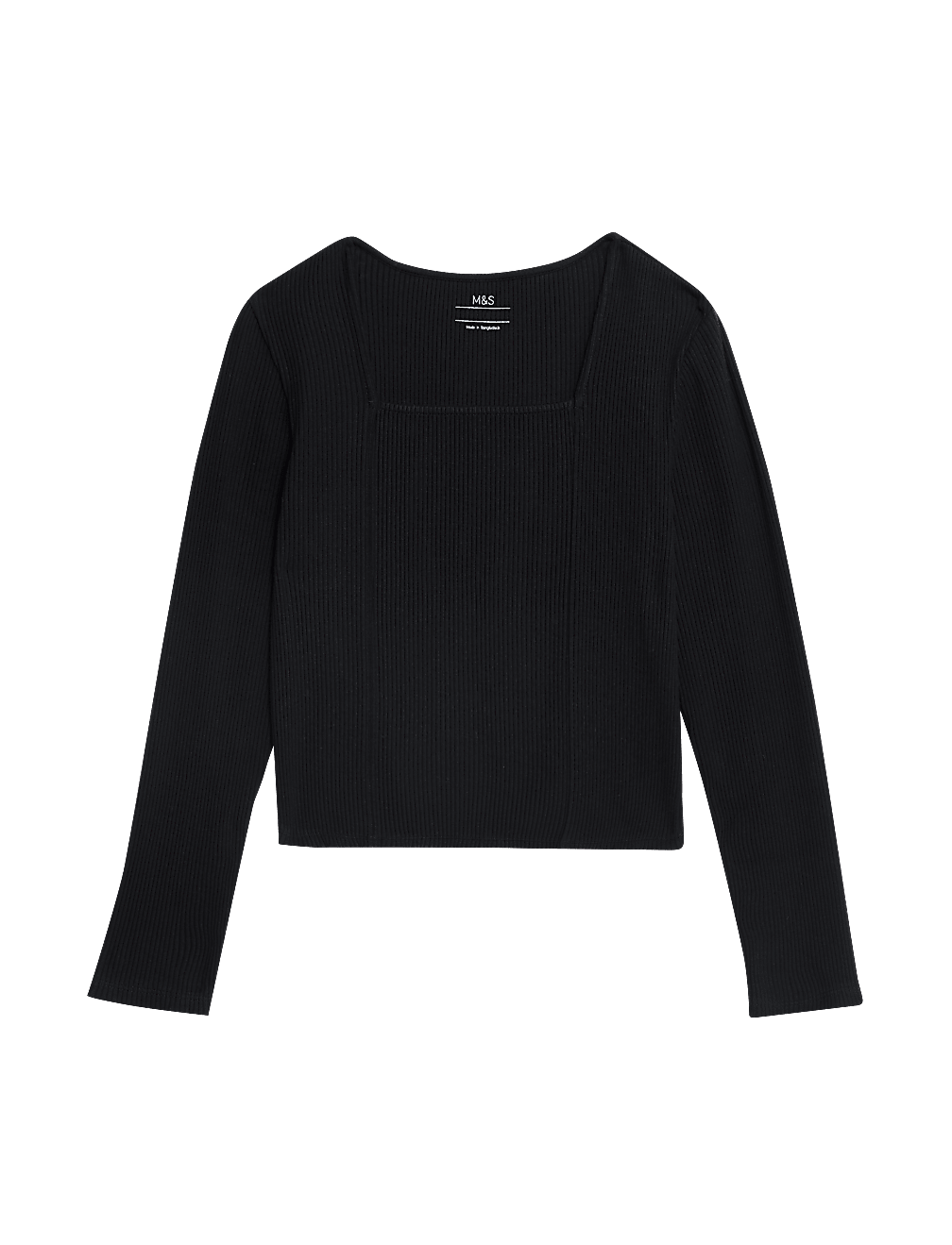 Cotton Rich Ribbed Top (6-16 Yrs)