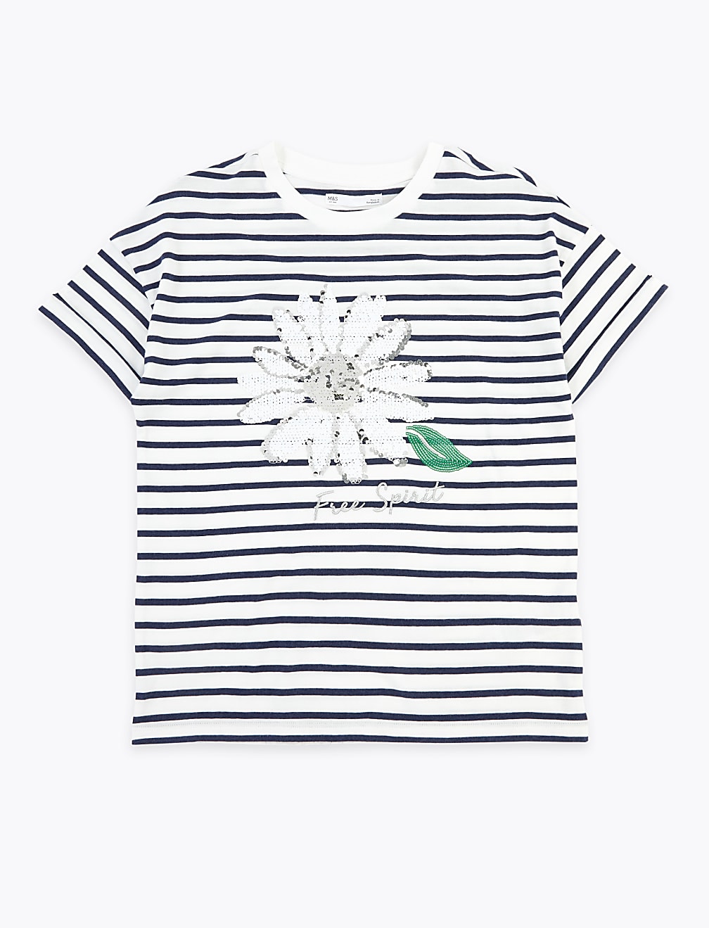 Reversible Sequin Daisy T-Shirt (6-16 Yrs)