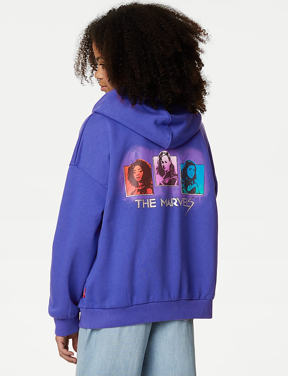 Cotton Rich Marvel™ Print Zip Hoodie (6-16 Yrs)