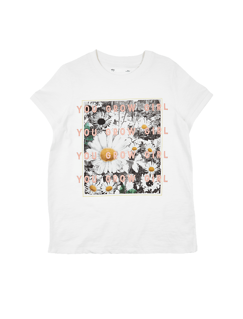 Cotton You Grow Girl Slogan T-Shirt (6-16 Yrs)