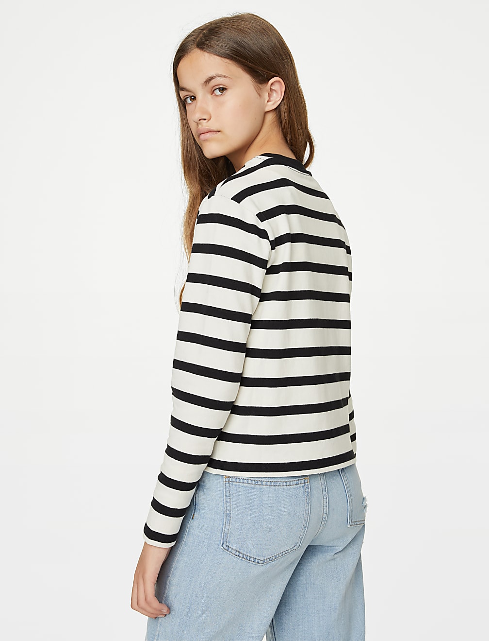 Pure Cotton Striped Top (6-16 Yrs)