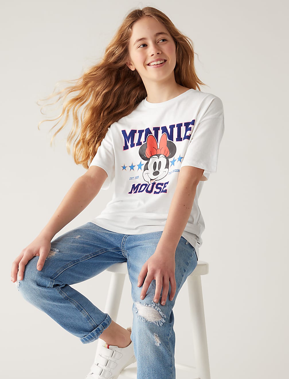 Pure Cotton Minnie™ Slogan T-Shirt