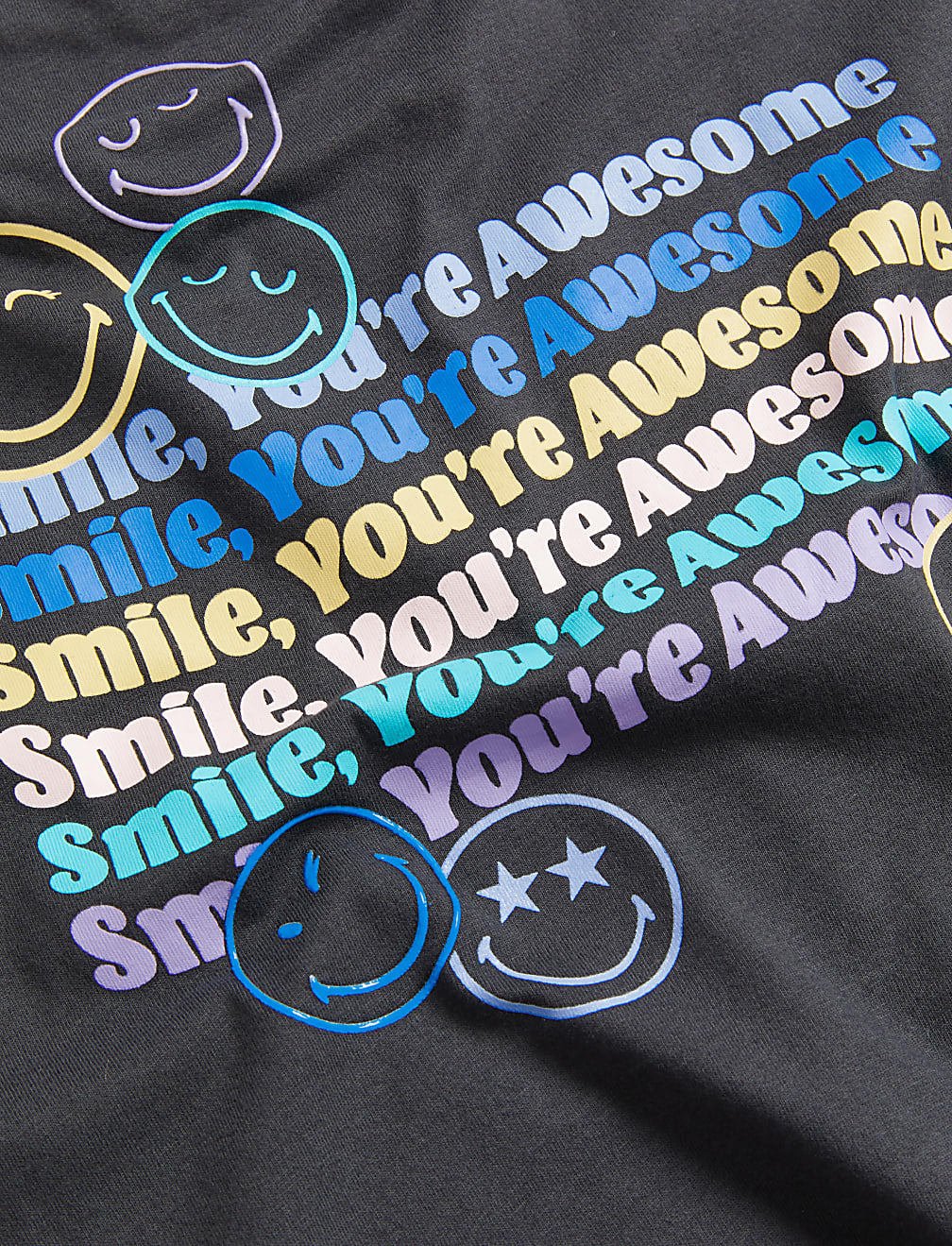 Pure Cotton SmileyWorld® Slogan T-Shirt